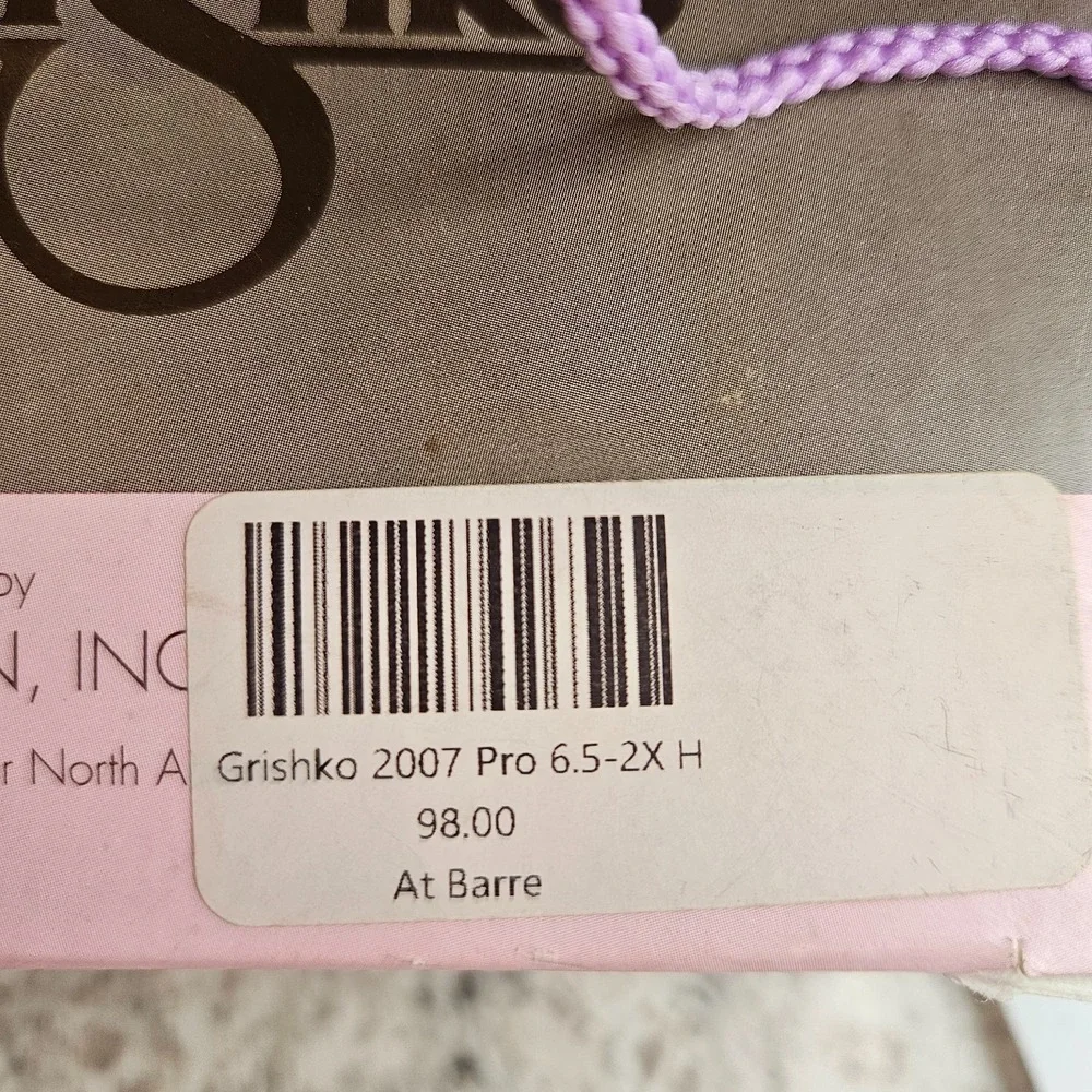 Grishko 2007 Pro Pointe Shoes Ballet Pink Satin Size 6.5 2X H